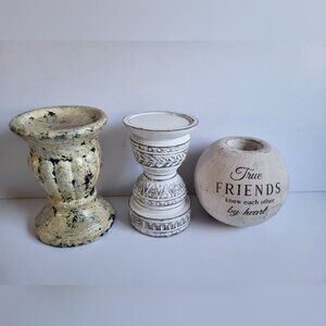 Pillar and tealight Candle Holder lot